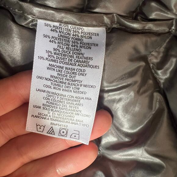 Calvin Klein Performance Quilted Down Vest Black S Security Pocket - Picture 6 of 7